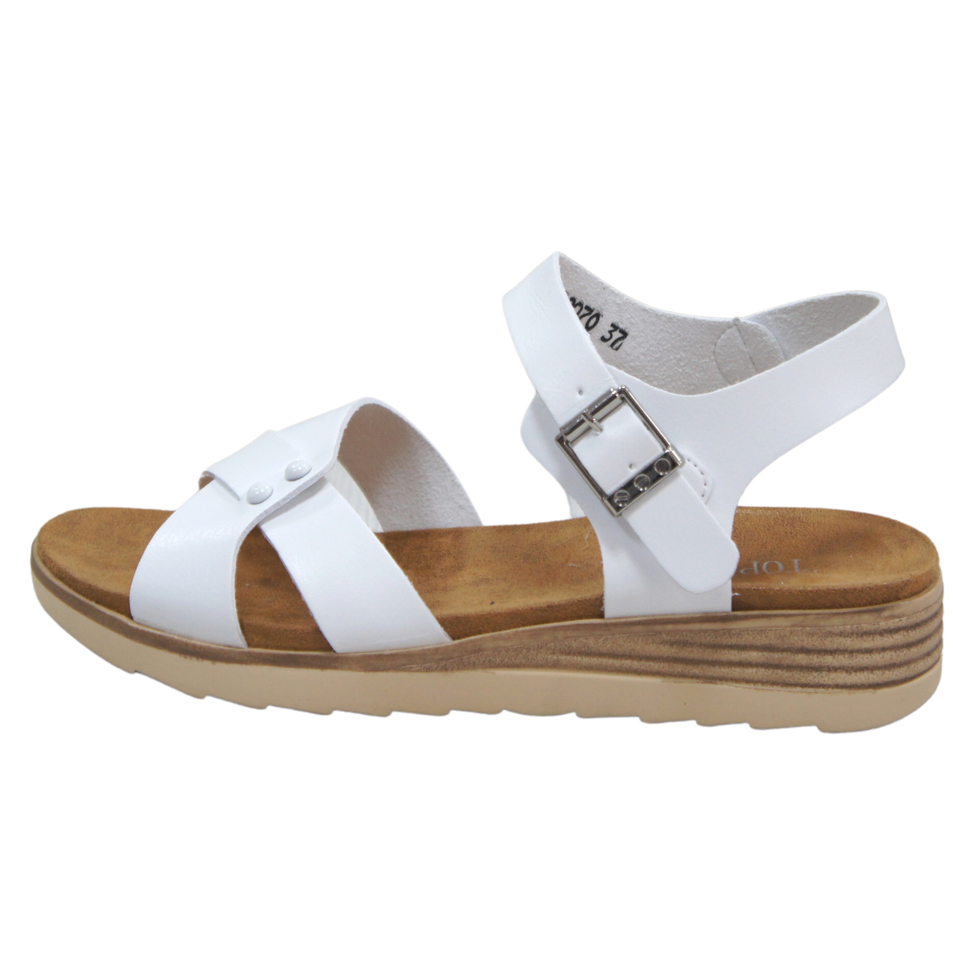 Platform Wedge Sandals White | Go Wholesale