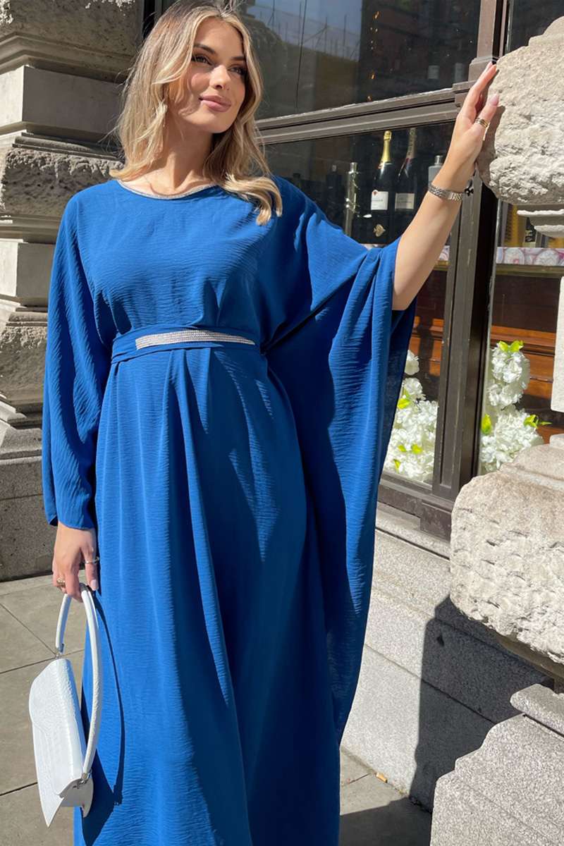 Royal blue kaftan on sale dress