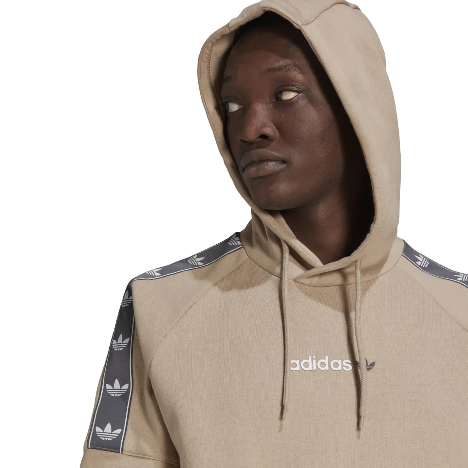 Khaki best sale hoodie adidas