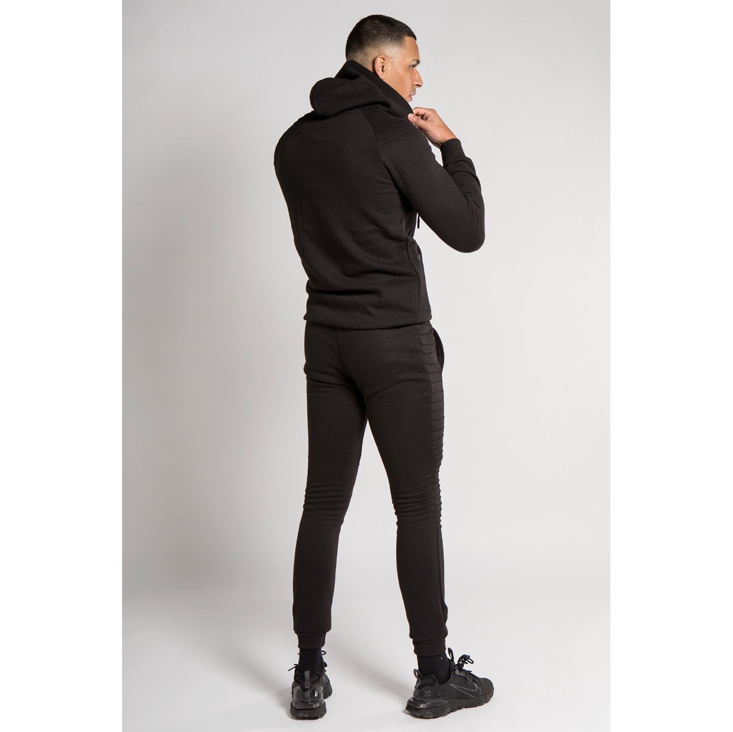 Black skinny online tracksuit