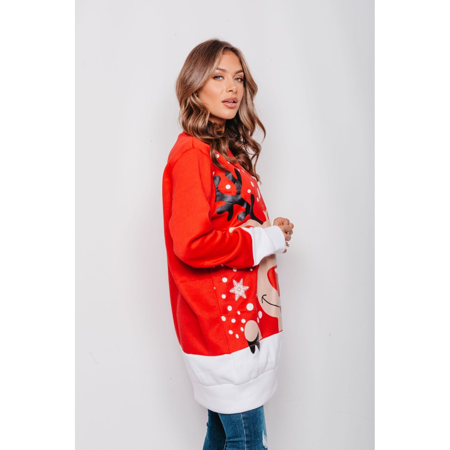 Christmas jumper dress deals plus size