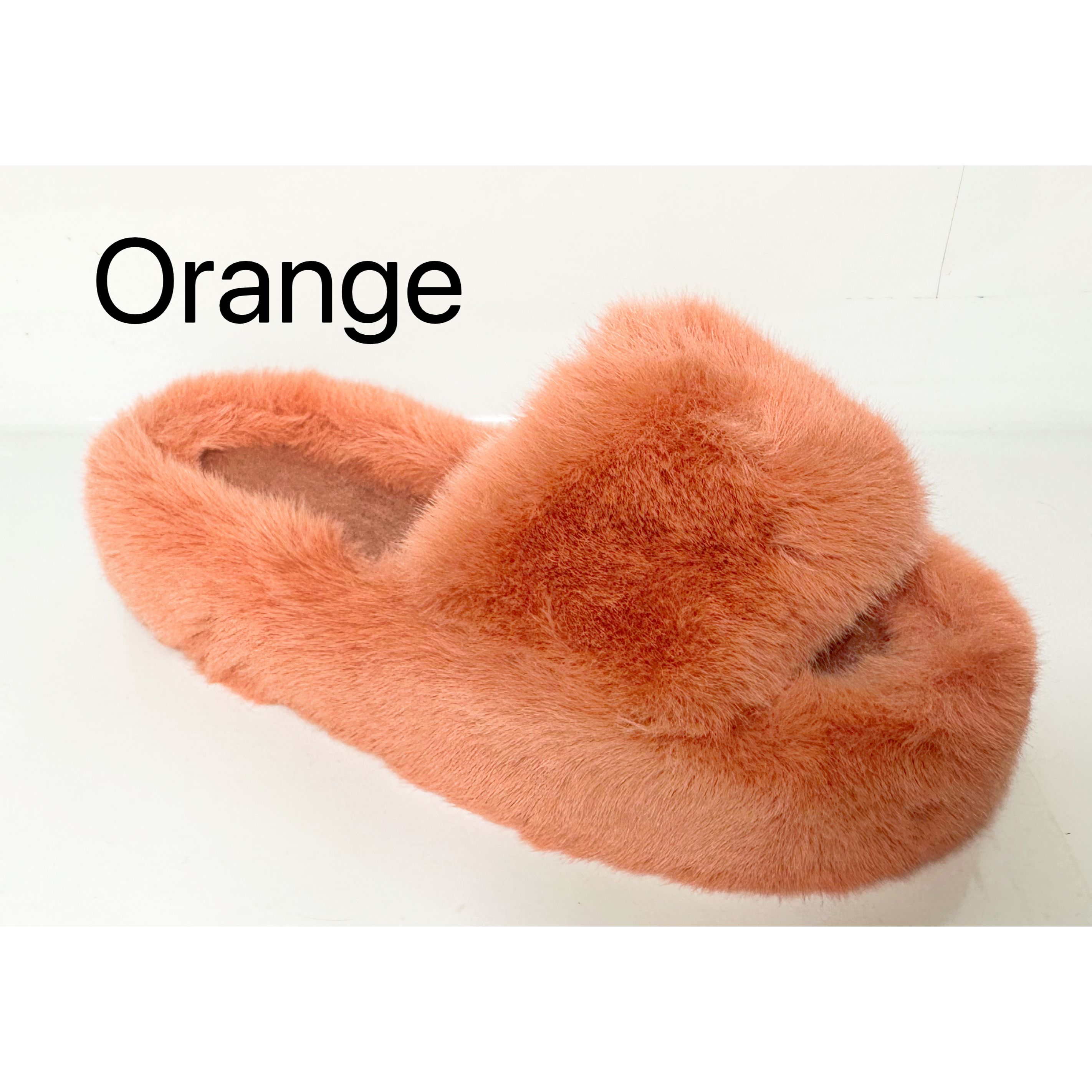 Orange 2024 fluffy sliders