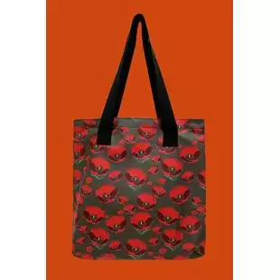 Red Poppy Flower Bag Collection - Shopper Fashion Scarf World