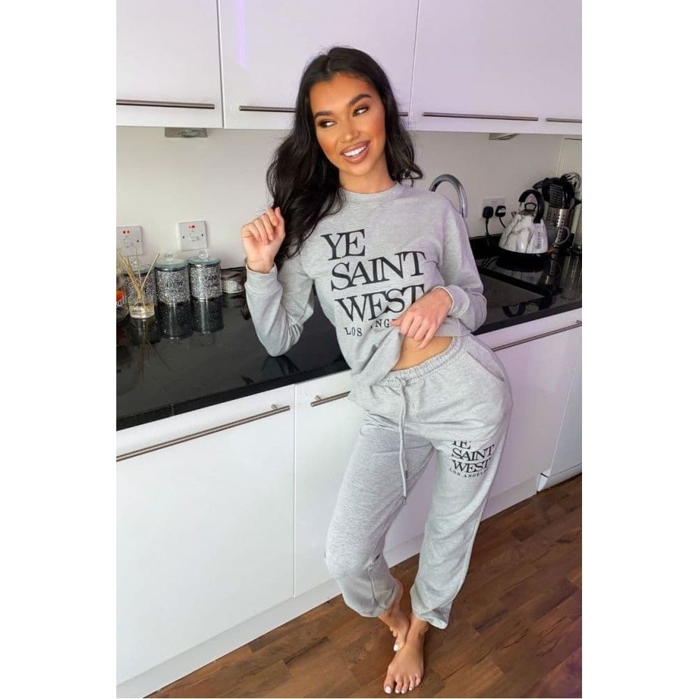 PINK - grey victoria's secret pink sweatpants on Designer Wardrobe